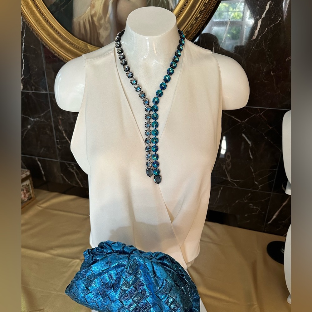 Split Necklace High Quality Crystal Necklace 2 To… - image 4